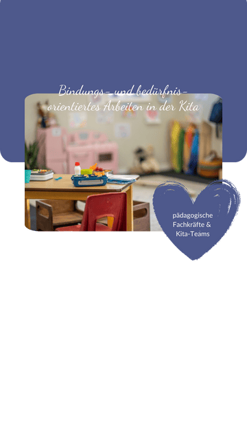 liebevoll aufwachsen – Ein farbenfroher Gruppenraum in einer Kita, der symbolisch für bindungs- und bedürfnisorientiertes Arbeiten mit Kindern steht.