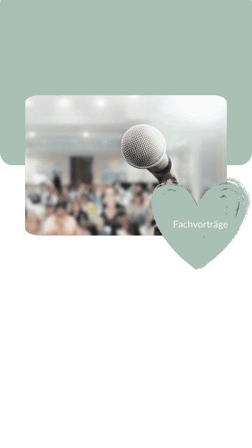 liebevoll aufwachsen – Mikrofon vor Publikum, Fachvortrag mit Herz und Expertise