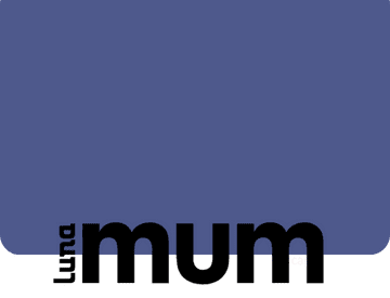 liebevoll aufwachsen – Logo des Magazins Luna mum auf blauem Hintergrund
