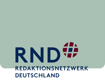 liebevoll aufwachsen – Logo des RedaktionsNetzwerks Deutschland (RND) auf hellgrünem Hintergrund