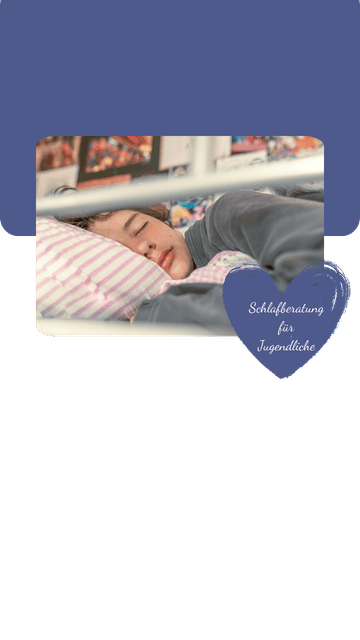 Jugendlicher schläft im Bett zur Schlafberatung
