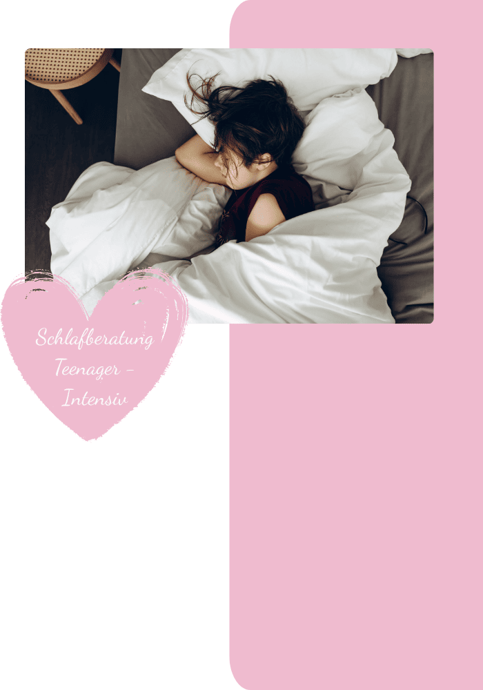 Teenager sitzt nachts wach im Bett